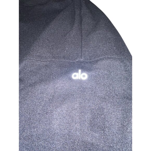 alo Soho Pullover in Black Small Womens Athletic Long Sleeve Top - Picture 7 of 11